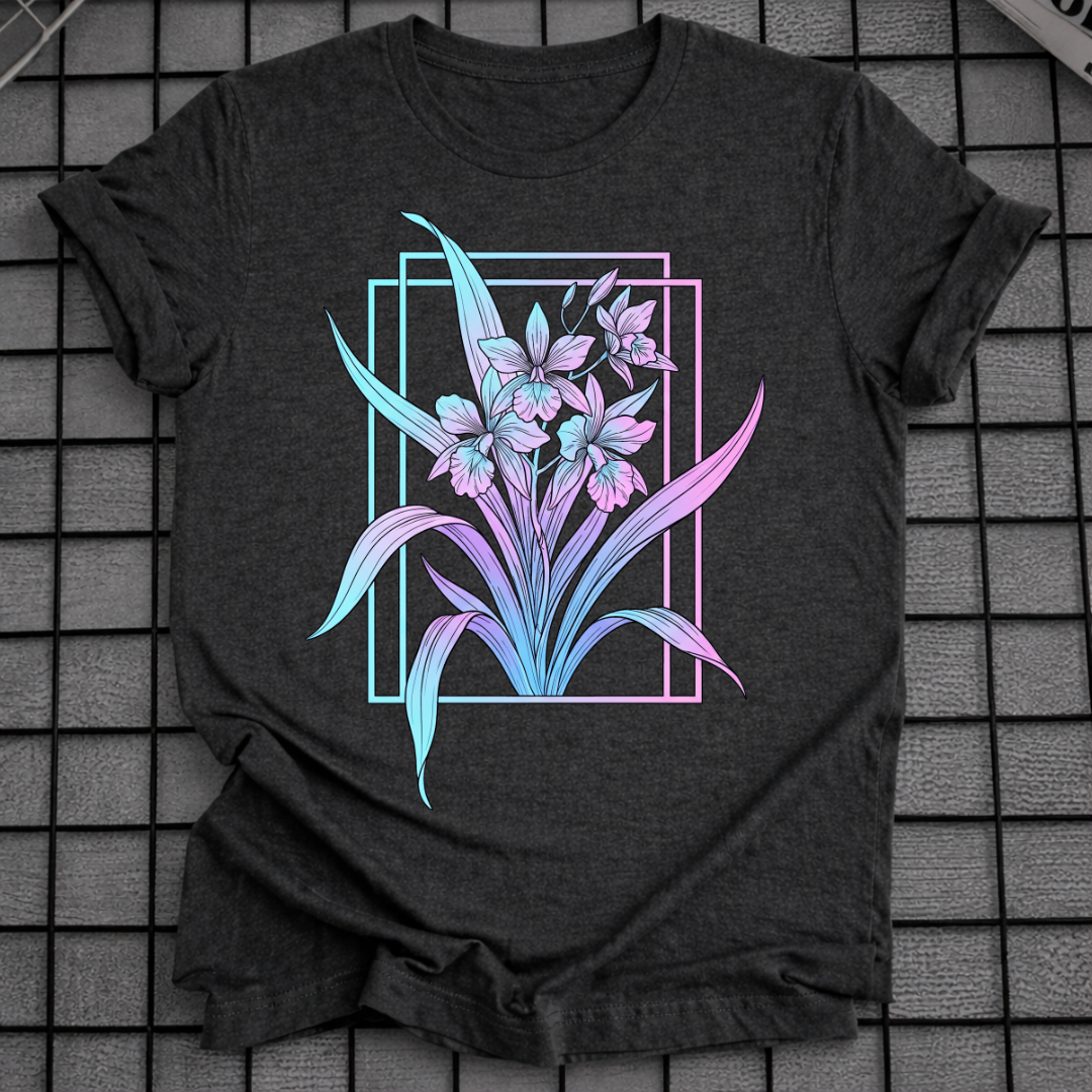 FLORALES PASTEL-IRIS-T-SHIRT