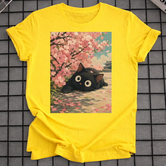 SCHWARZE KATZE SAKURA T-SHIRT