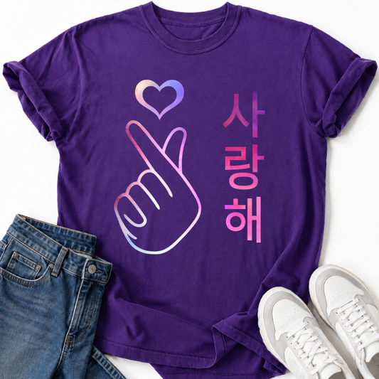 PINK PURPLE SARANGHAE T-SHIRT