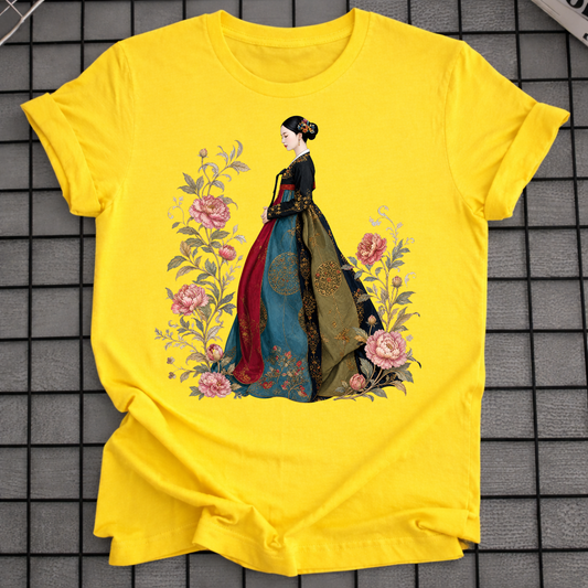 FLORAL TRADITIONAL DRESS T-SHIRT