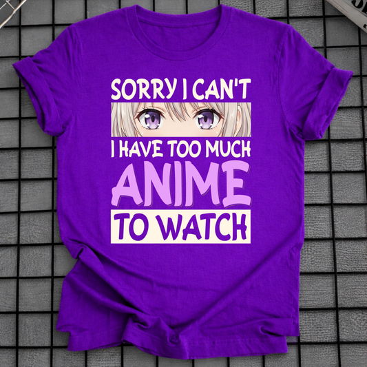 ANIME TO WATCH T-SHIRT