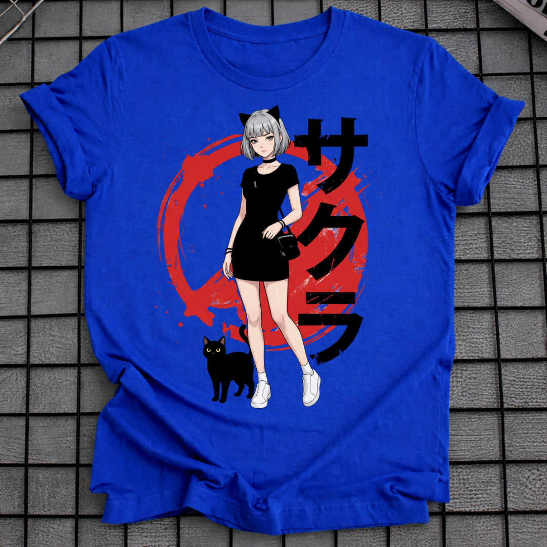 ANIME KATZENMÄDCHEN T-SHIRT