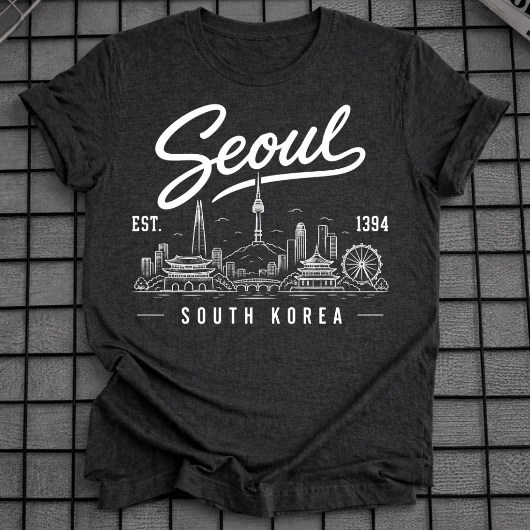 SEOUL SÜDKOREA SKYLINE T-SHIRT