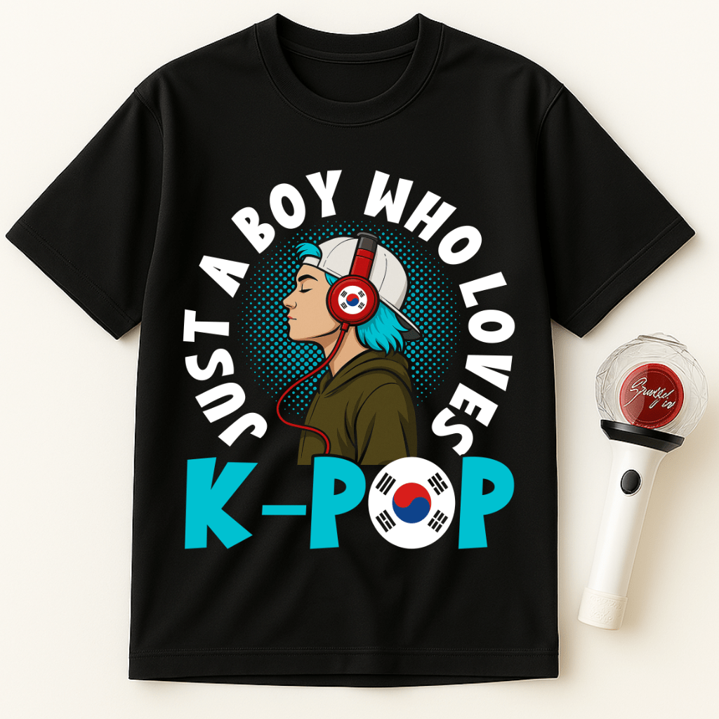 JUST A BOY WHO LOVES K-POP UNISEX T-SHIRT