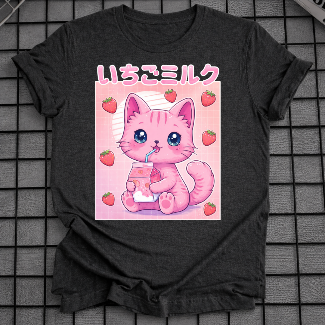 ERDBEERMILCH KATZEN-T-SHIRT