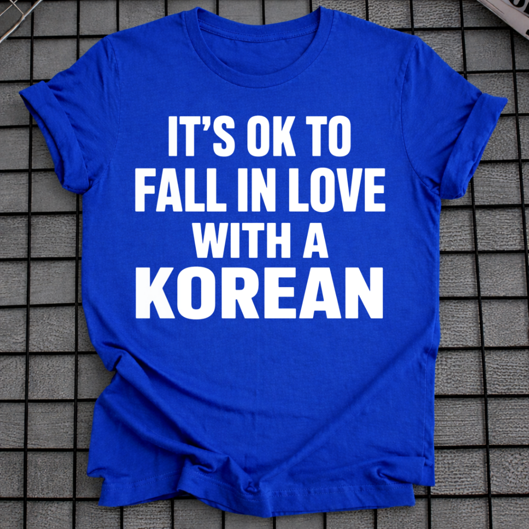 FALL IN LOVE WITH A KOREAN T-SHIRT