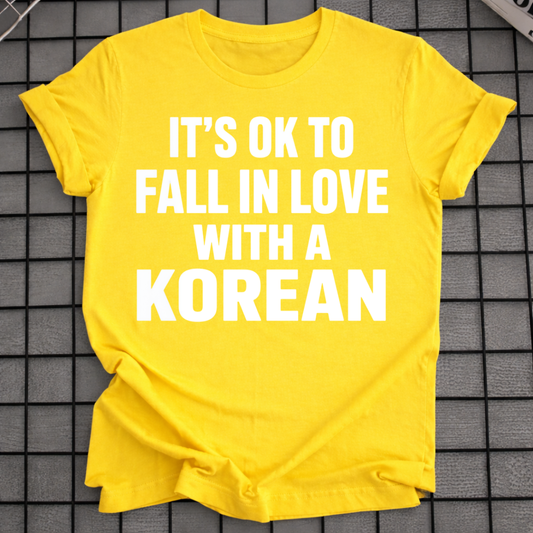 FALL IN LOVE WITH A KOREAN T-SHIRT