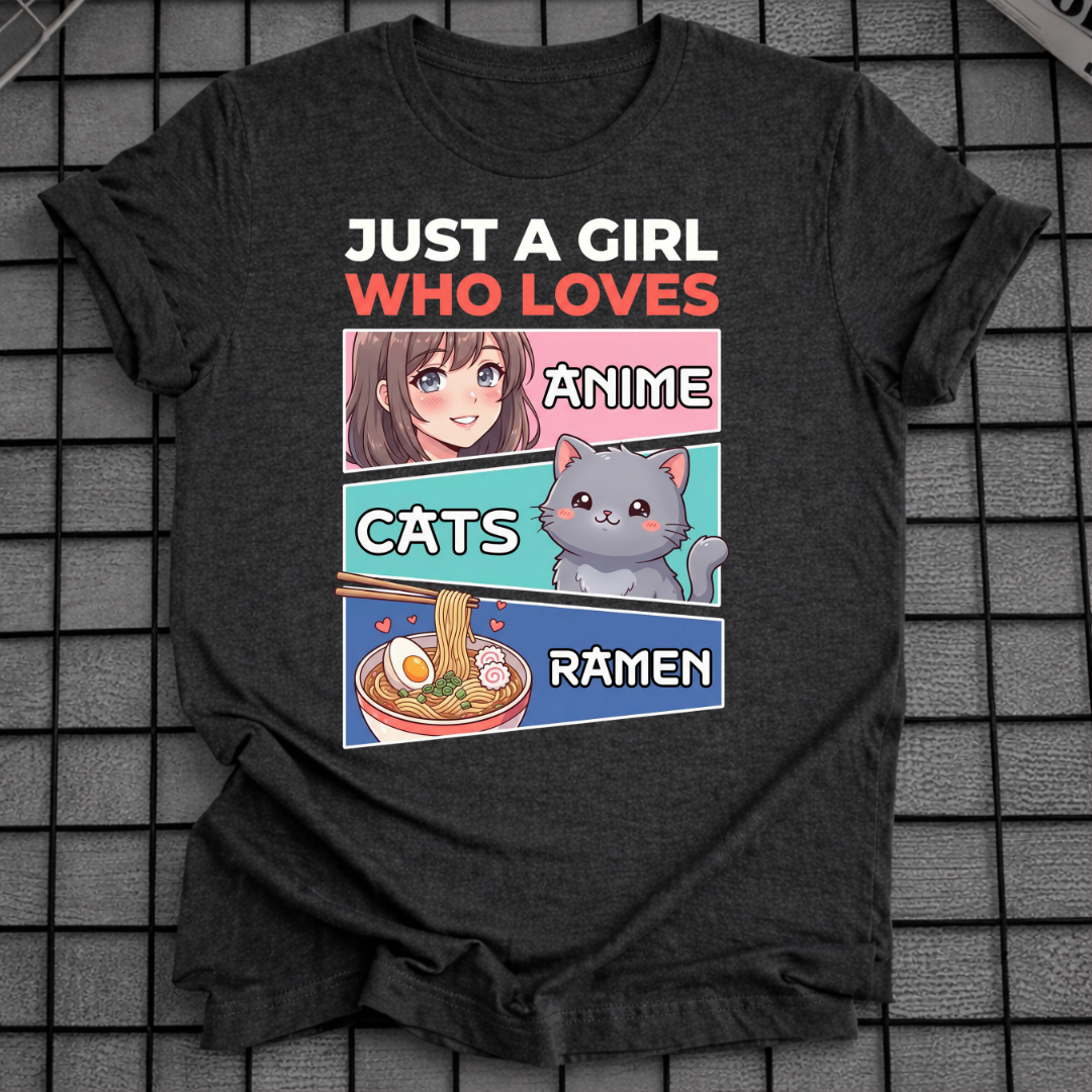 ANIME KATZEN RAMEN T-SHIRT