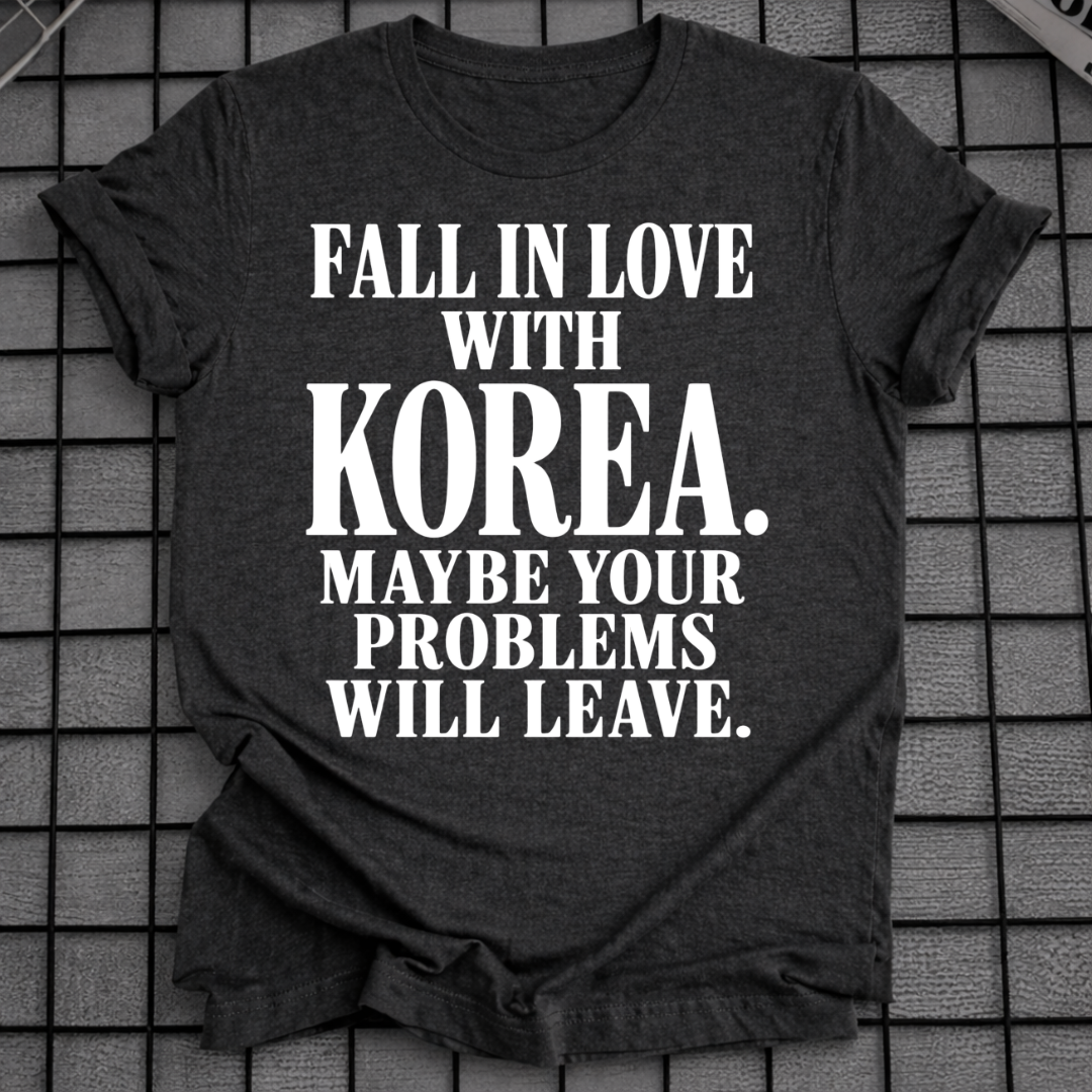 FALL IN LOVE WITH KOREA T-SHIRT