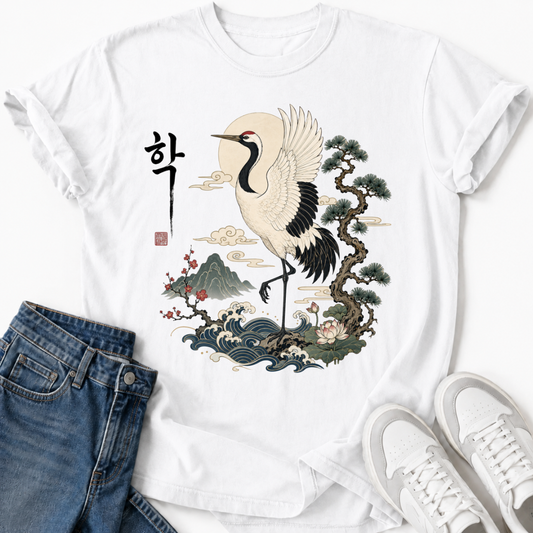 HAK KOREAN CRANE T-SHIRT