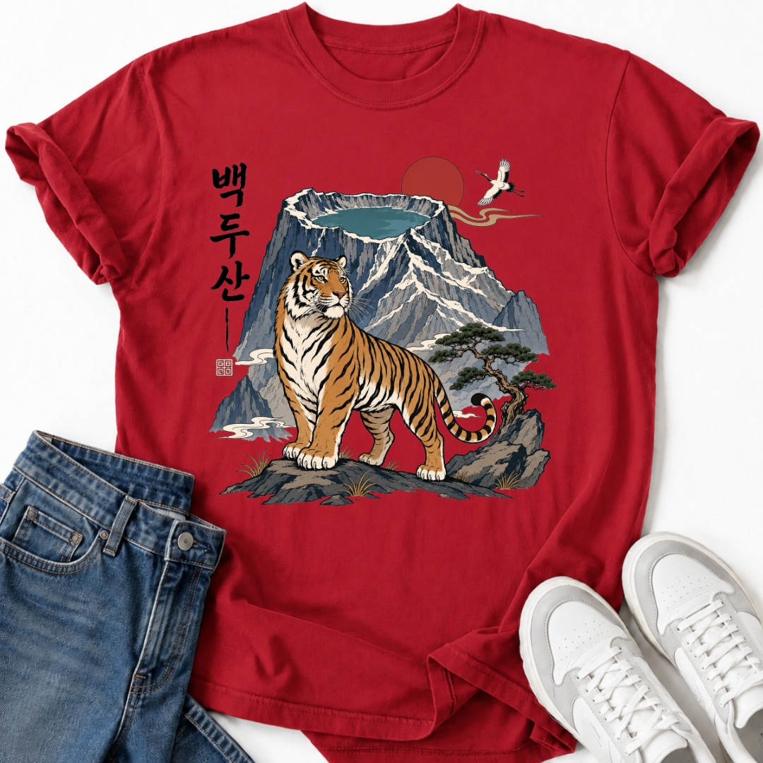 BAEKDUSAN KOREAN TIGER T-SHIRT