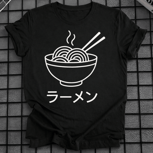 RAMEN BOWL LINE ART T-SHIRT