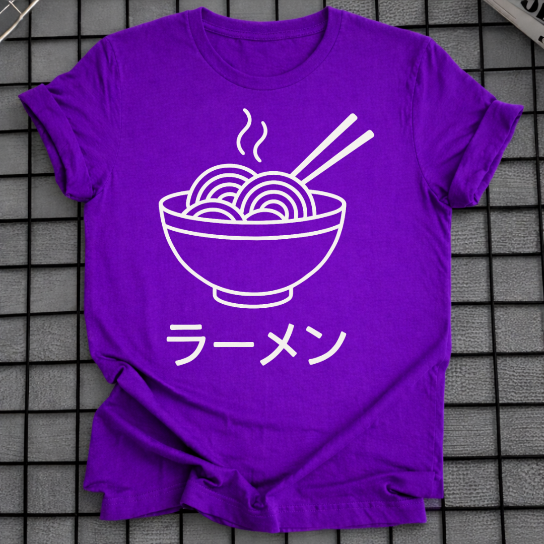 RAMEN SCHALE STRICHZEICHNUNG T-SHIRT