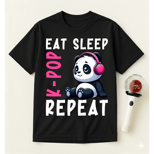 EAT SLEEP K-POP REPEAT T-SHIRT