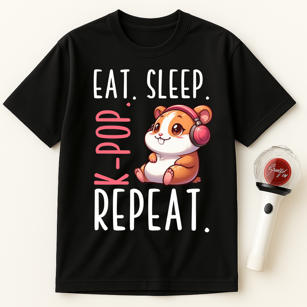 EAT SLEEP K-POP REPEAT UNISEX T-SHIRT