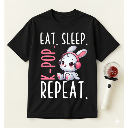 EAT SLEEP K-POP REPEAT T-SHIRT