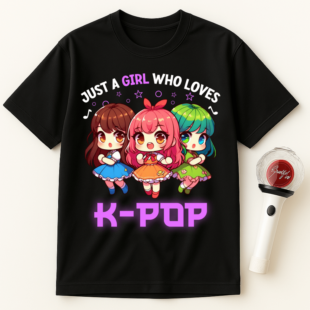 JUST A GIRL WHO LOVES K-POP UNISEX T-SHIRT