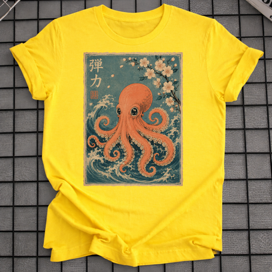 JAPANISCHER KIRSCHBLÜTEN-KRAKEN-T-SHIRT