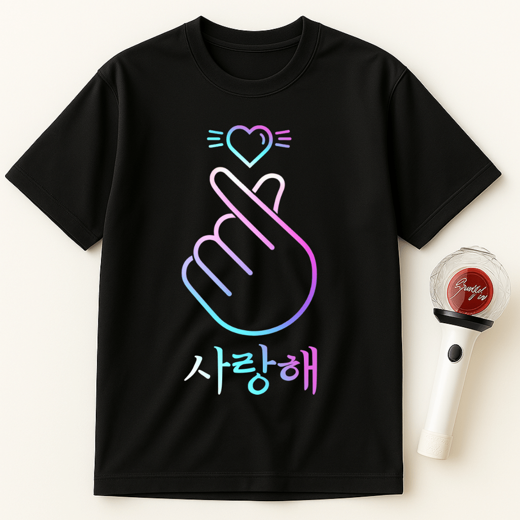 SARANGHAE FINGER HEART UNISEX T-SHIRT