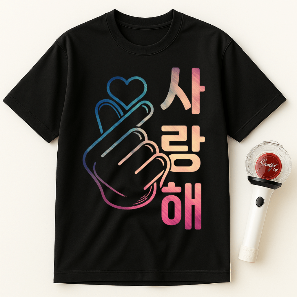 SARANGHAE FINGER HEART UNISEX T-SHIRT