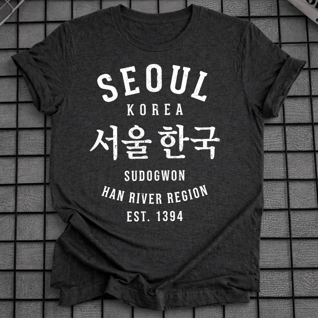 SEOUL SÜDKOREA STADTKARTE HANGUL T-SHIRT