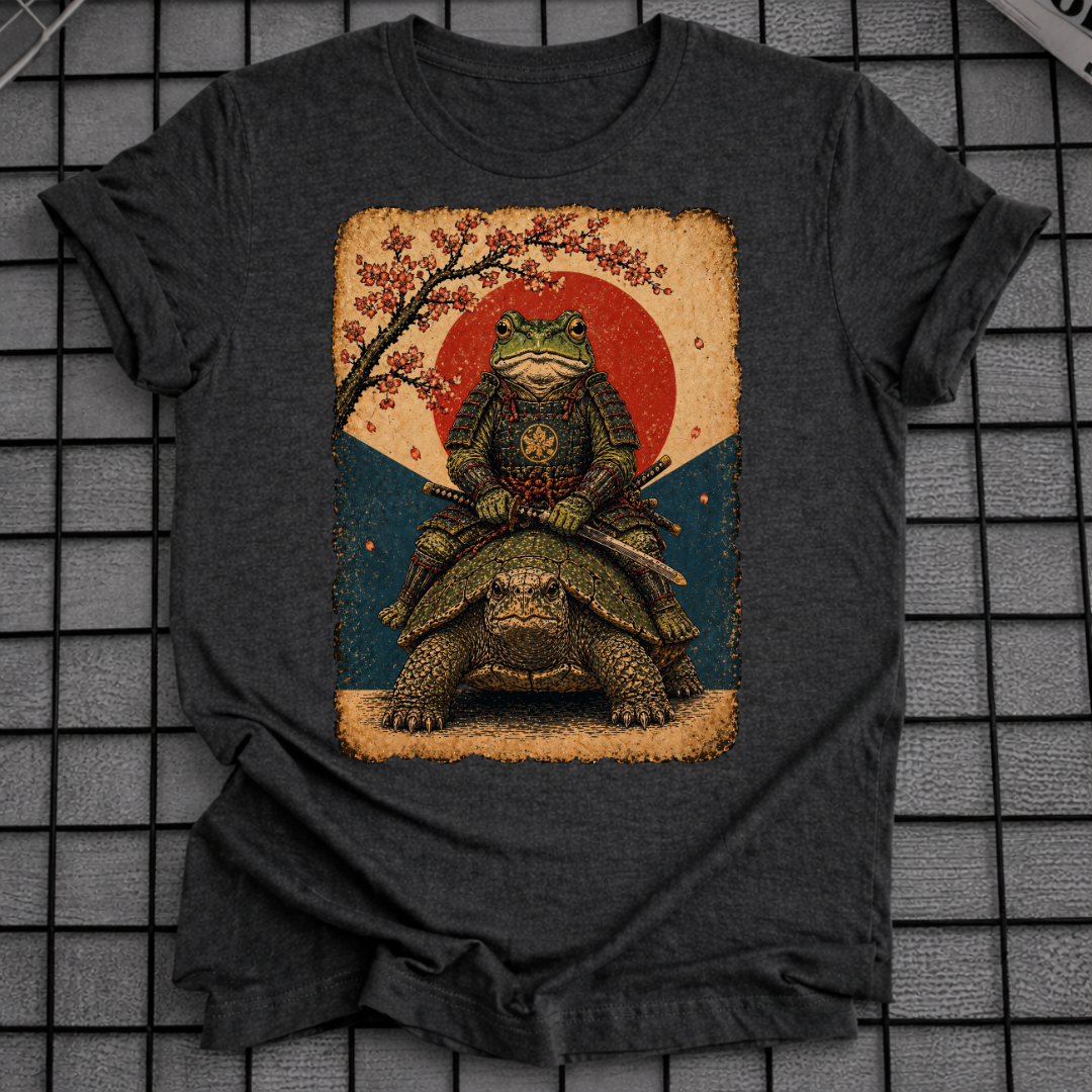 JAPANISCHES SAMURAI-FROSCH-T-SHIRT