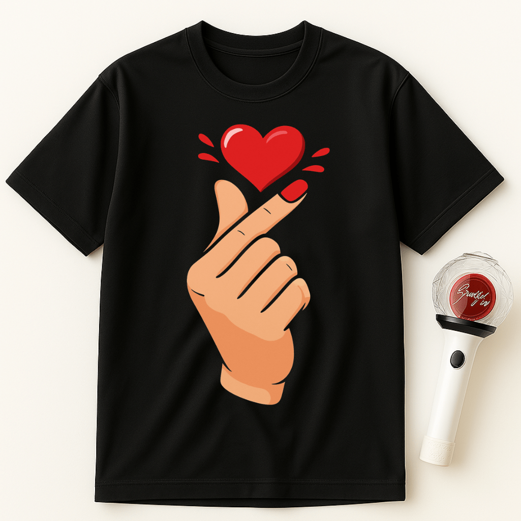 K-POP FINGER HEART UNISEX T-SHIRT