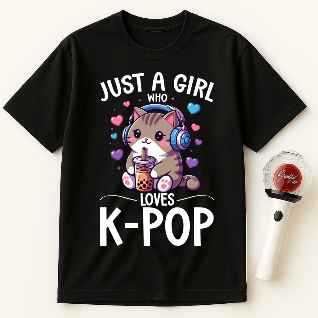 JUST A GIRL WHO LOVES K-POP UNISEX T-SHIRT