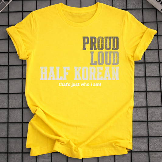 PROUD LOUD HALF KOREAN T-SHIRT