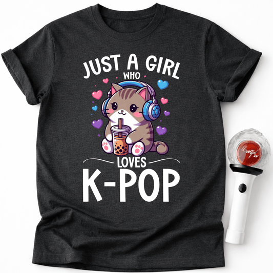 K-POP CAT BOBA TEA T-SHIRT