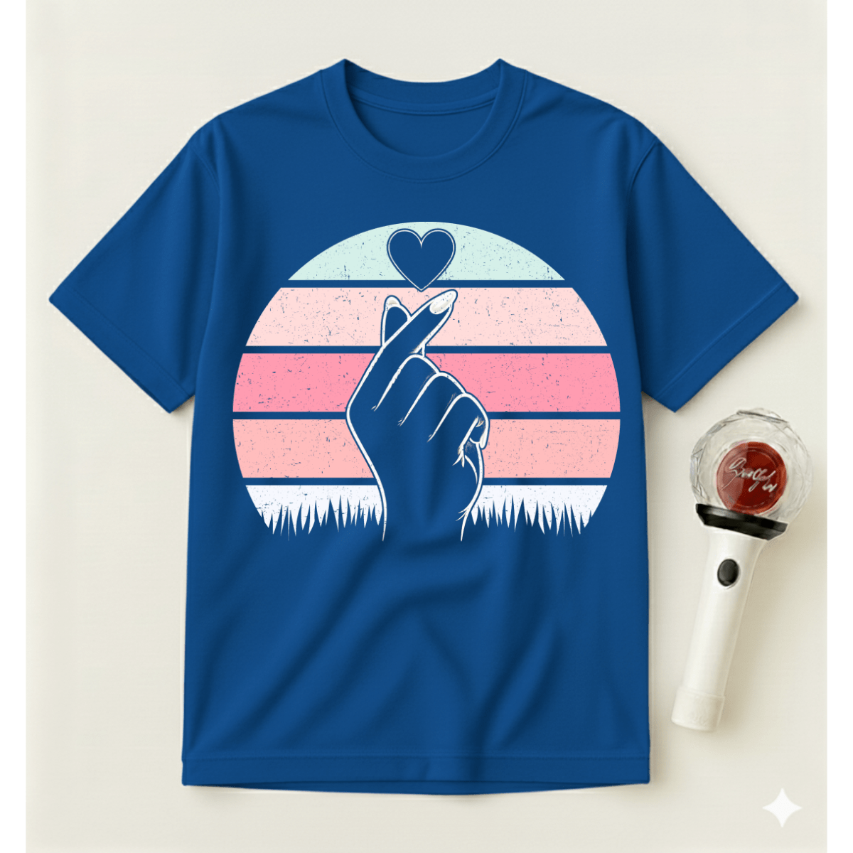 RETRO K-POP HEART T-SHIRT