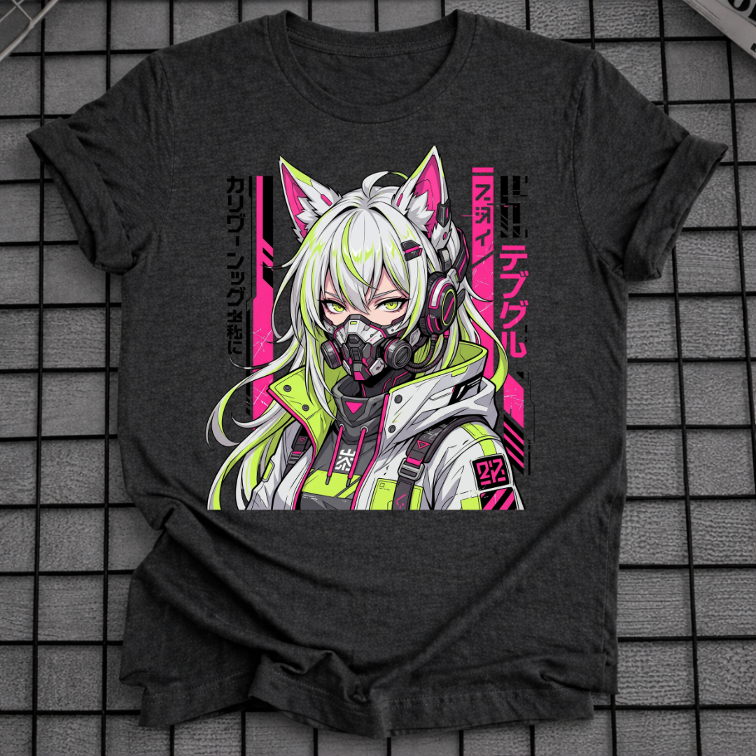 CYBER MASKED GIRL T-SHIRT