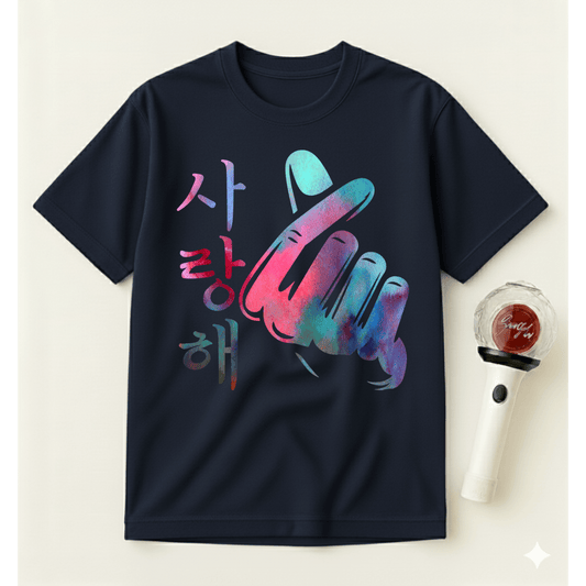 COLORFUL K-POP SARANGHAE T-SHIRT