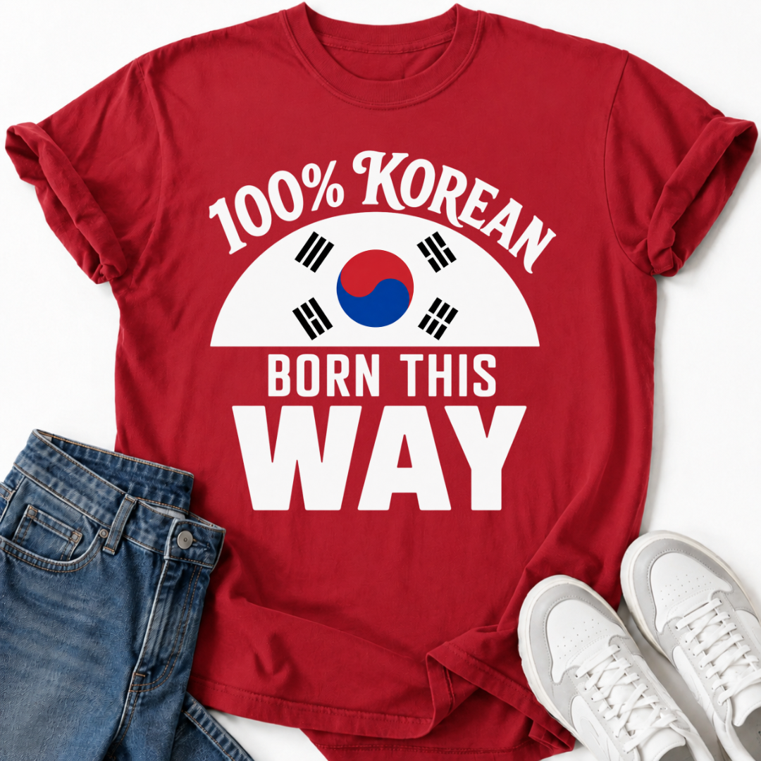 100% KOREAN T-SHIRT