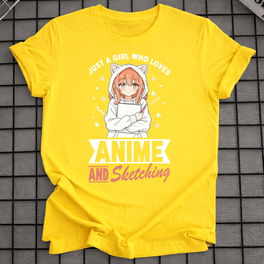 ANIME AND SKETCHING T-SHIRT