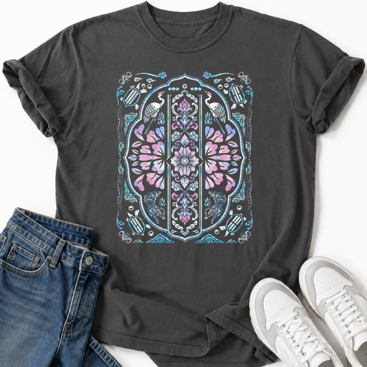 KOREAN CRANES ORNAMENTAL T-SHIRT
