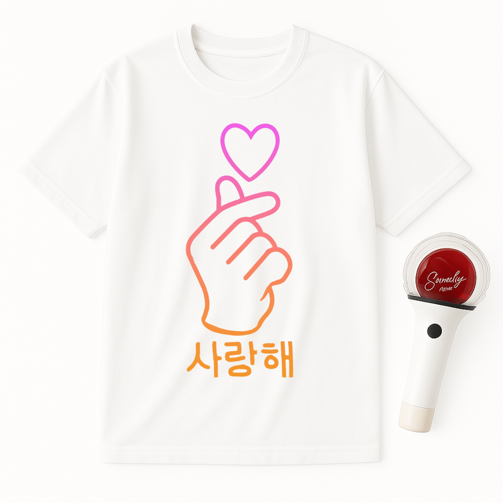 FINGER HEART SARANGHAE UNISEX T-SHIRT