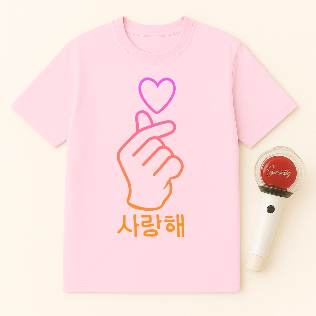 FINGER HEART SARANGHAE UNISEX T-SHIRT
