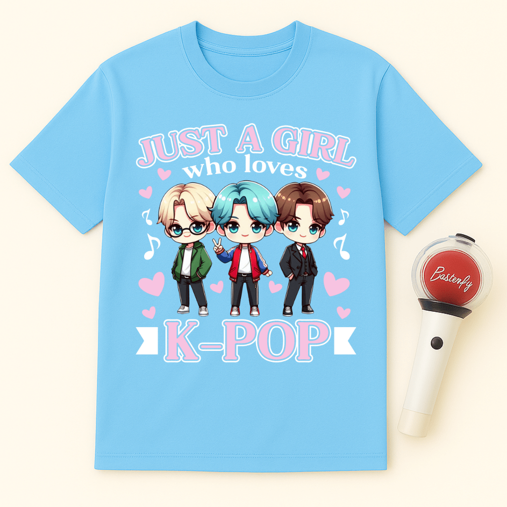 JUST A GIRL WHO LOVES K-POP UNISEX T-SHIRT