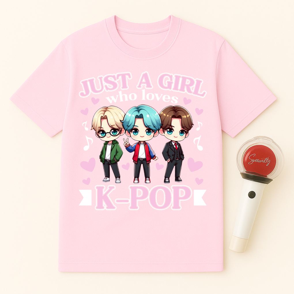 JUST A GIRL WHO LOVES K-POP UNISEX T-SHIRT