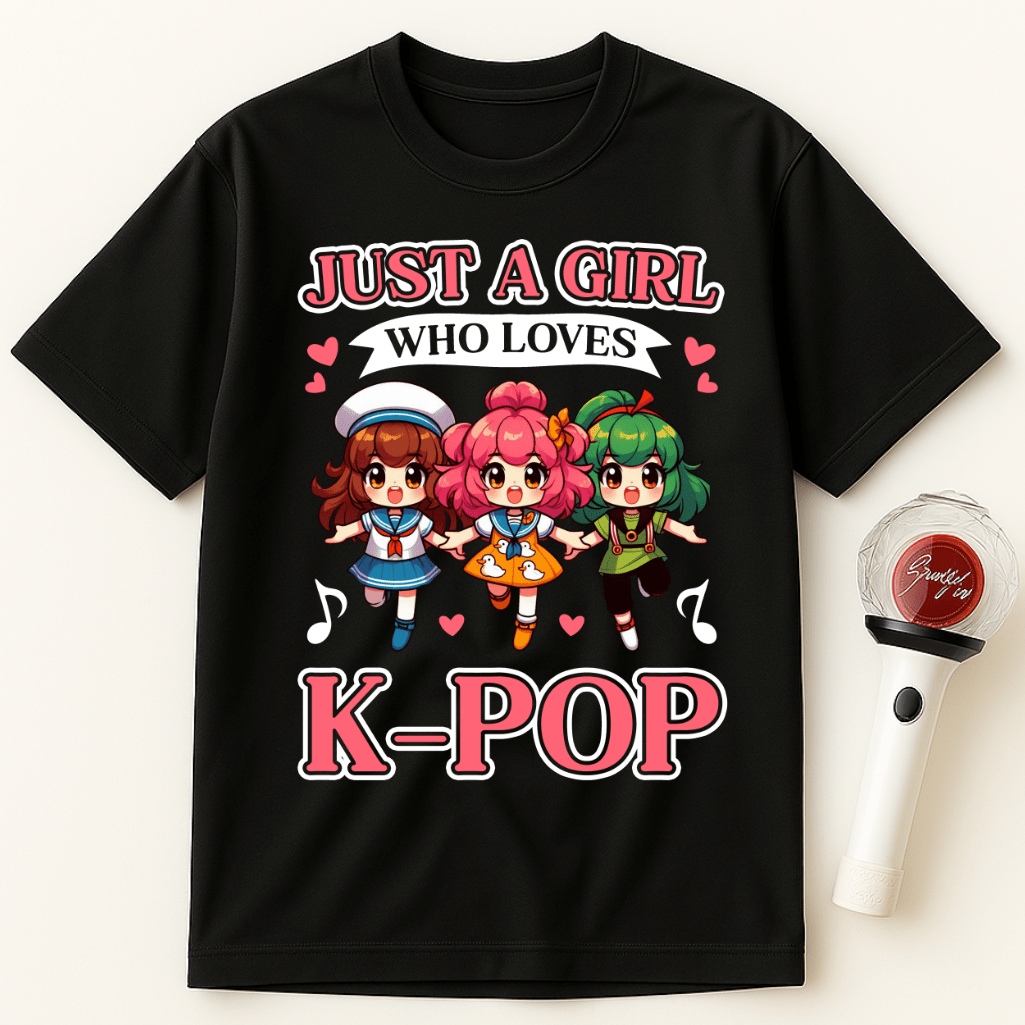 JUST A GIRL WHO LOVES K-POP UNISEX T-SHIRT