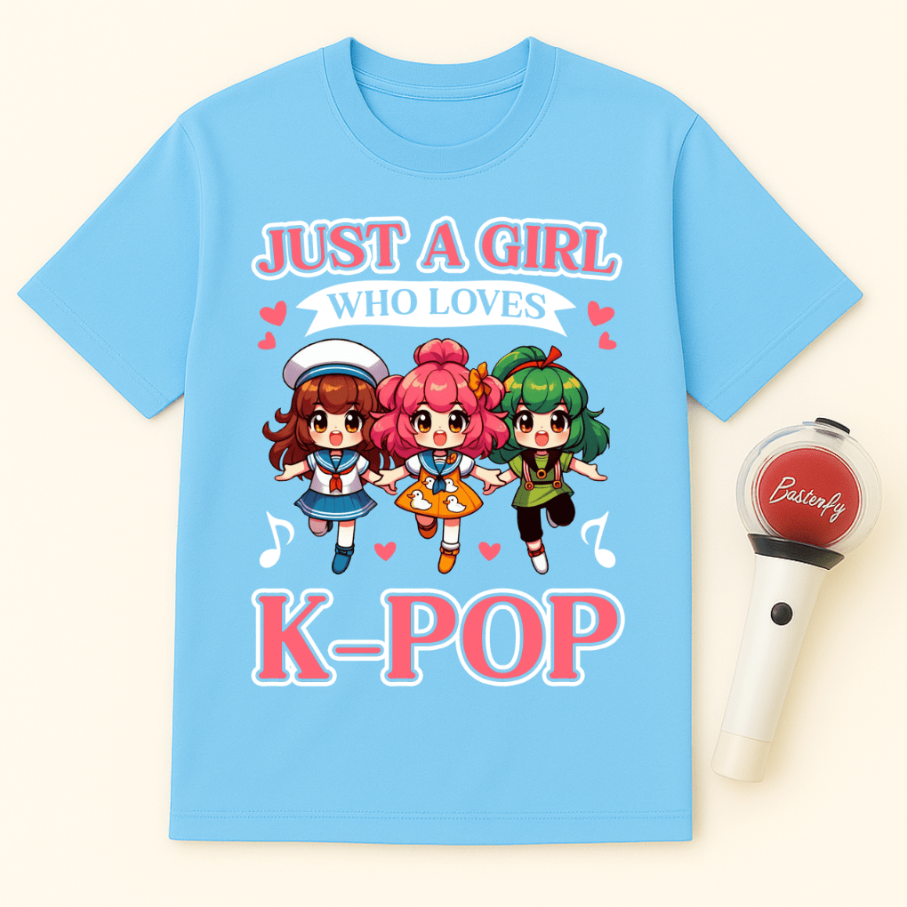 JUST A GIRL WHO LOVES K-POP UNISEX T-SHIRT