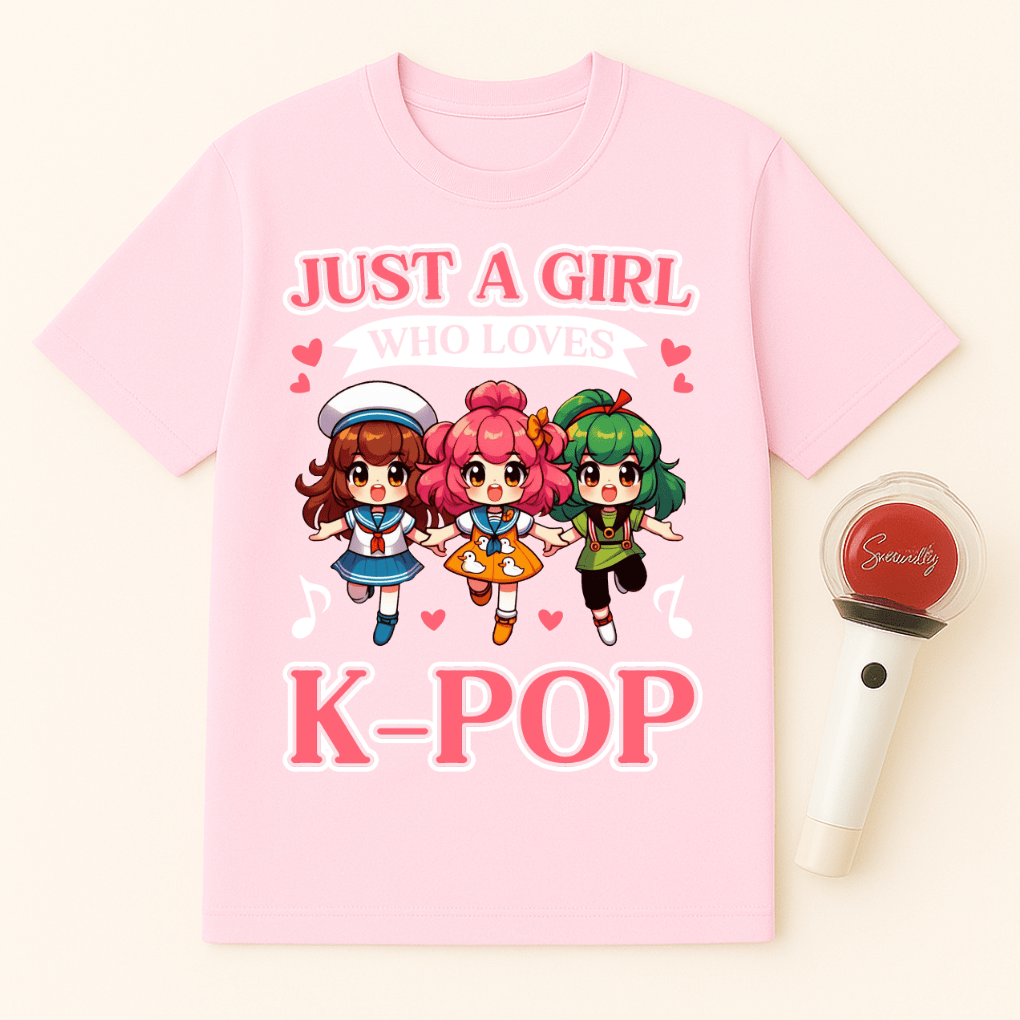 JUST A GIRL WHO LOVES K-POP UNISEX T-SHIRT