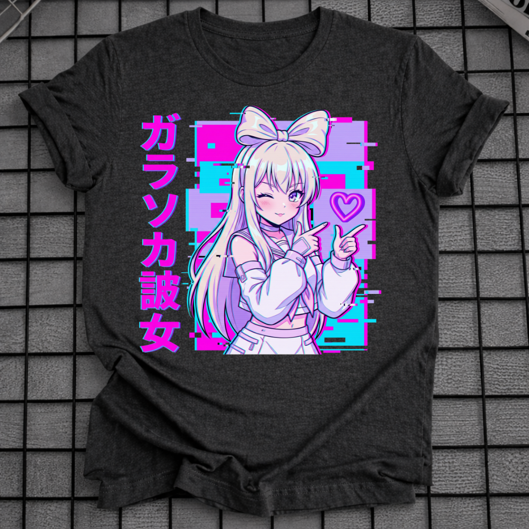 VAPORWAVE ANIME GIRL T-SHIRT
