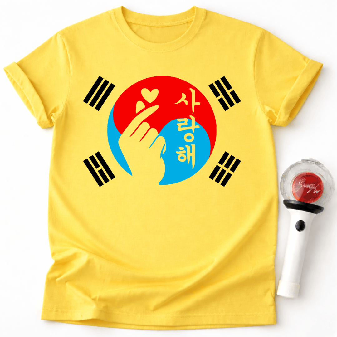 K-POP KOREA FLAGGEN T-SHIRT