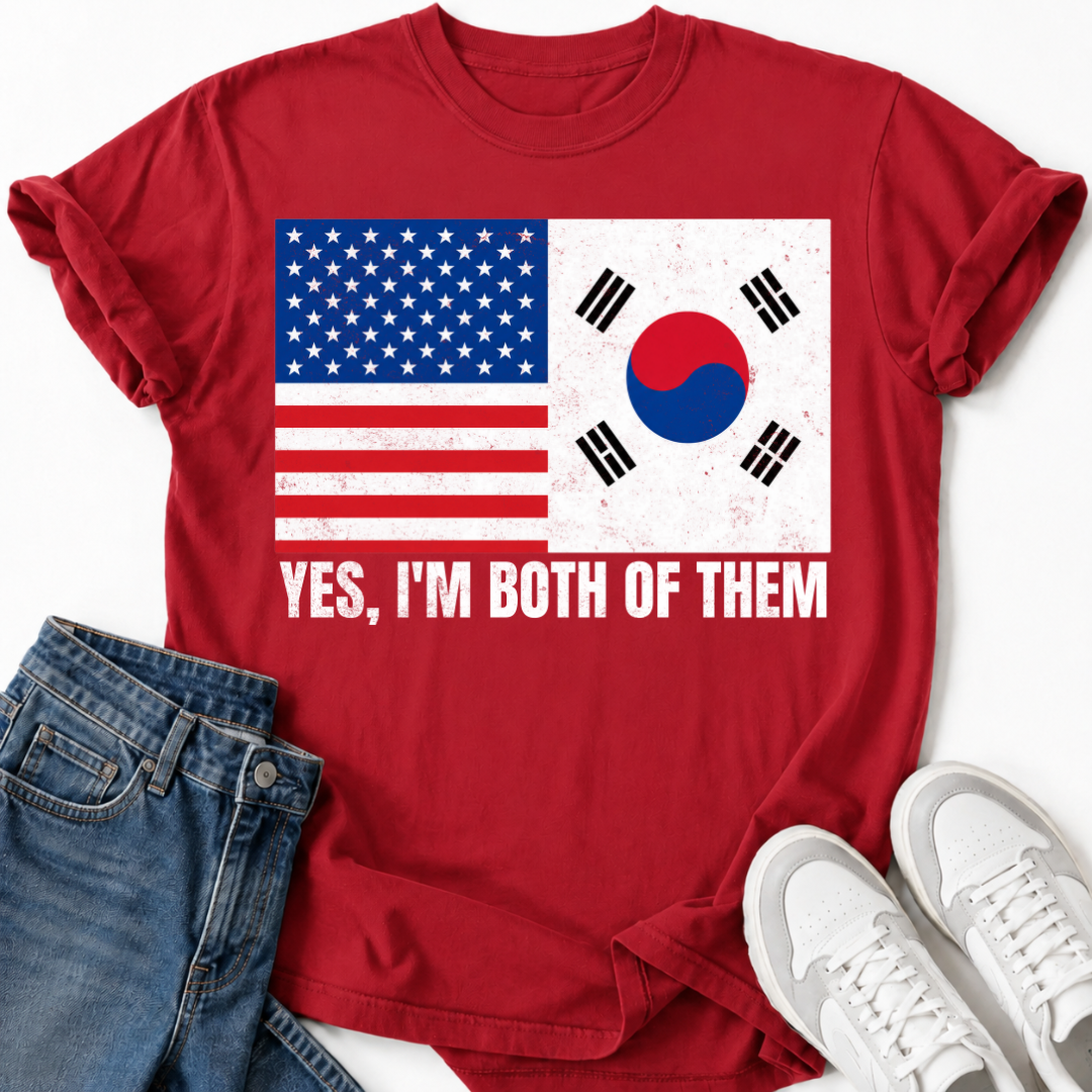 PATRIOTIC KOREAN-AMERICAN T-SHIRT