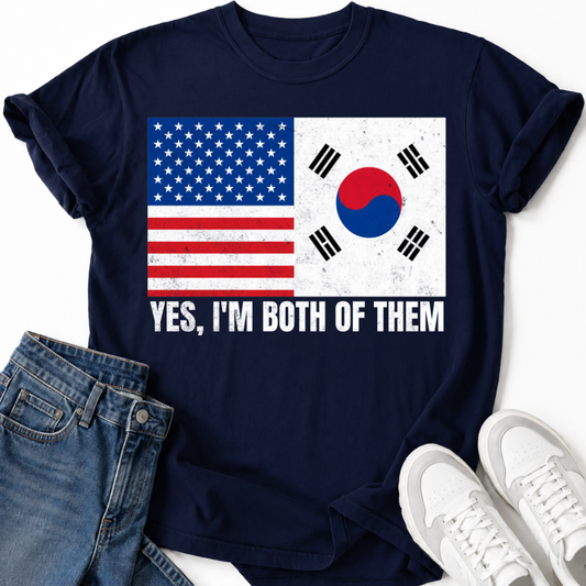 PATRIOTIC KOREAN-AMERICAN T-SHIRT