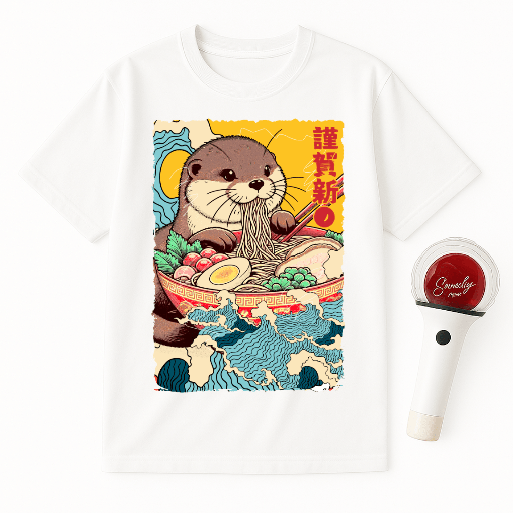 OTTER RAMEN JAPANESE UNISEX T-SHIRT