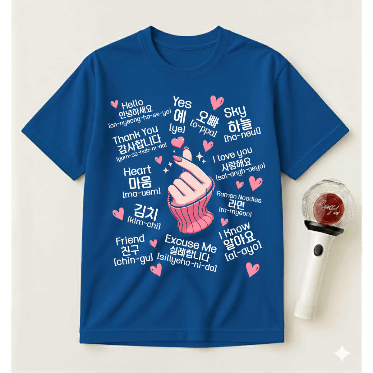 K-POP KOREAN WORDS T-SHIRT