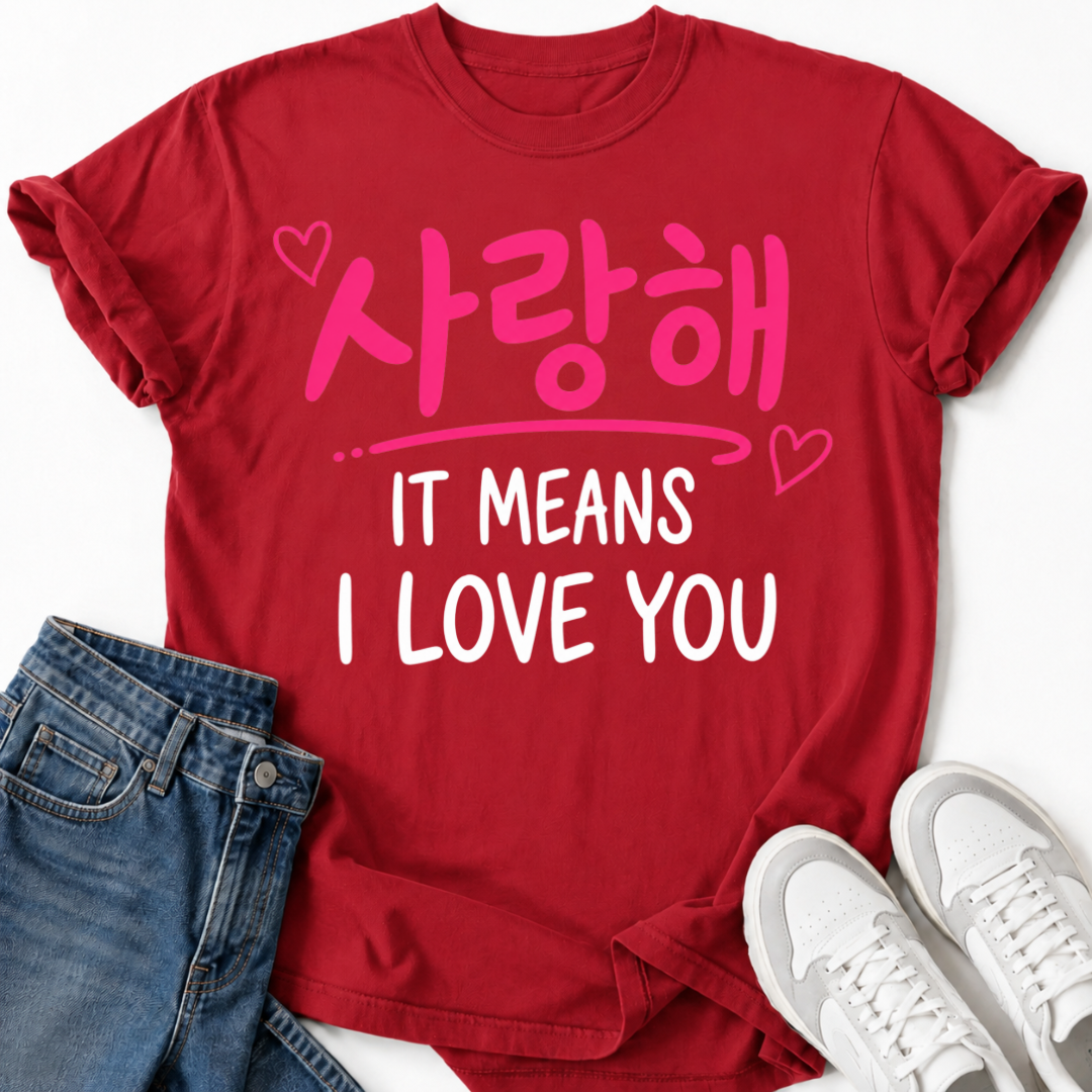 IT MEANS I LOVE YOU T-SHIRT
